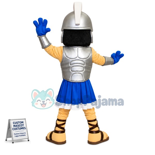 Bearded Brutal Spartan Warrior Mascot Costume