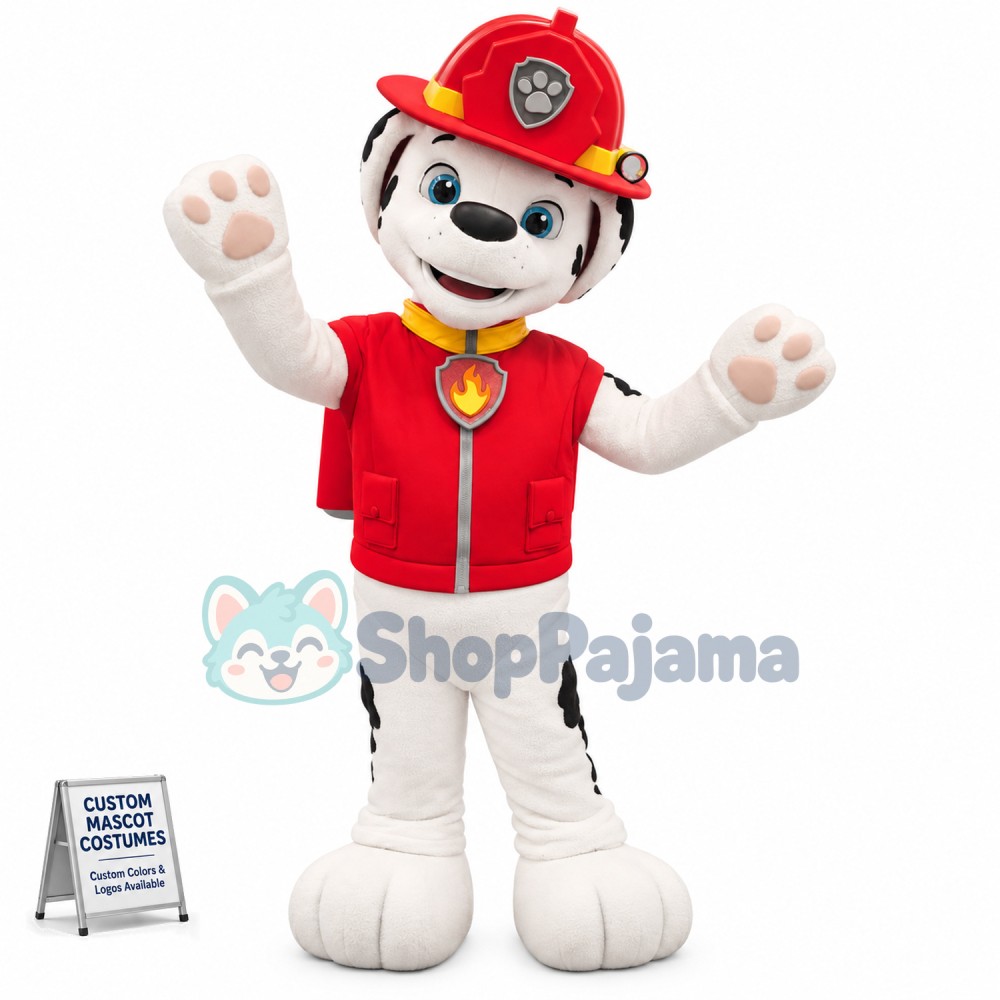 Red PAW Patrol Marshall Mascot Cartoon Costume