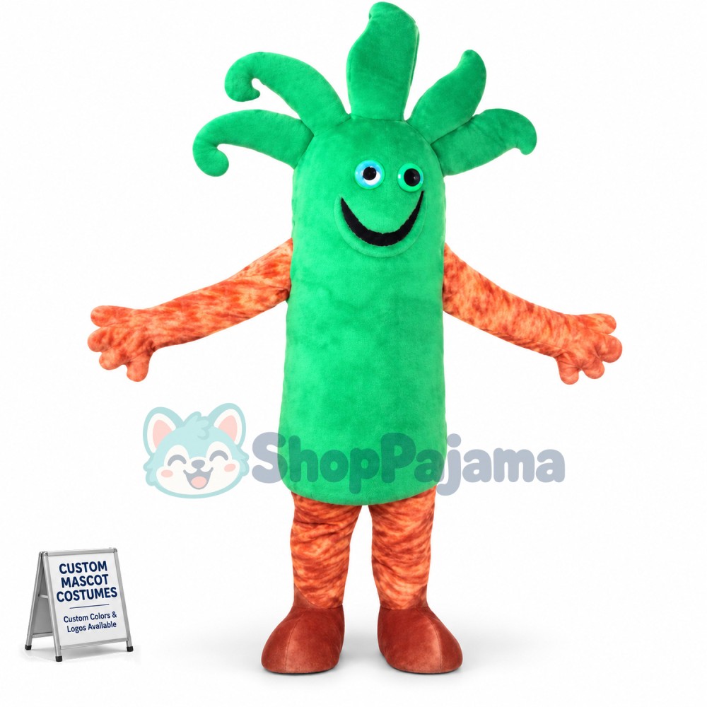 Beach Coconut Tree Mascot Costume