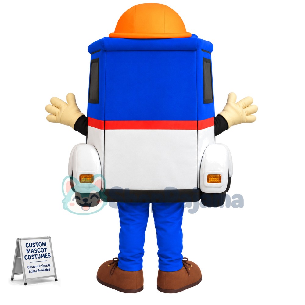 Blue Cruiser Mascot Costume for Community Safety Center