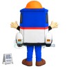 Blue Cruiser Mascot Costume for Community Safety Center