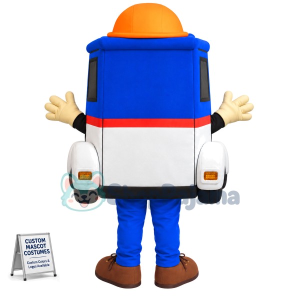 Blue Cruiser Mascot Costume for Community Safety Center