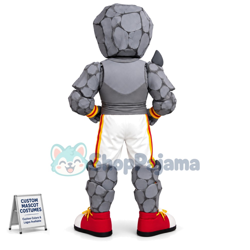 Unbreakable Hard Rock Man Mascot Costume