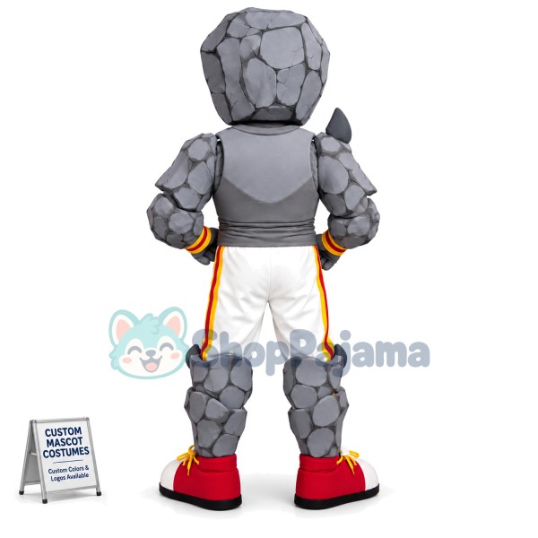 Unbreakable Hard Rock Man Mascot Costume