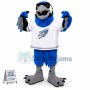 Blue Power Eagle of Rugby Team Mascot Costume