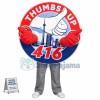 Thumbs Up Sign Mascot Costume