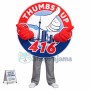Thumbs Up Sign Mascot Costume
