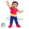 Active Curly Hair Boy Mascot Costume