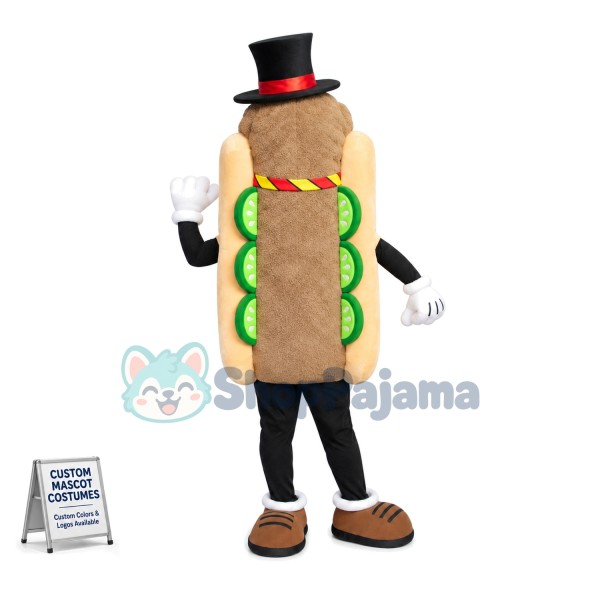 Cucumber Sausage Hot Dog Mascot Costume