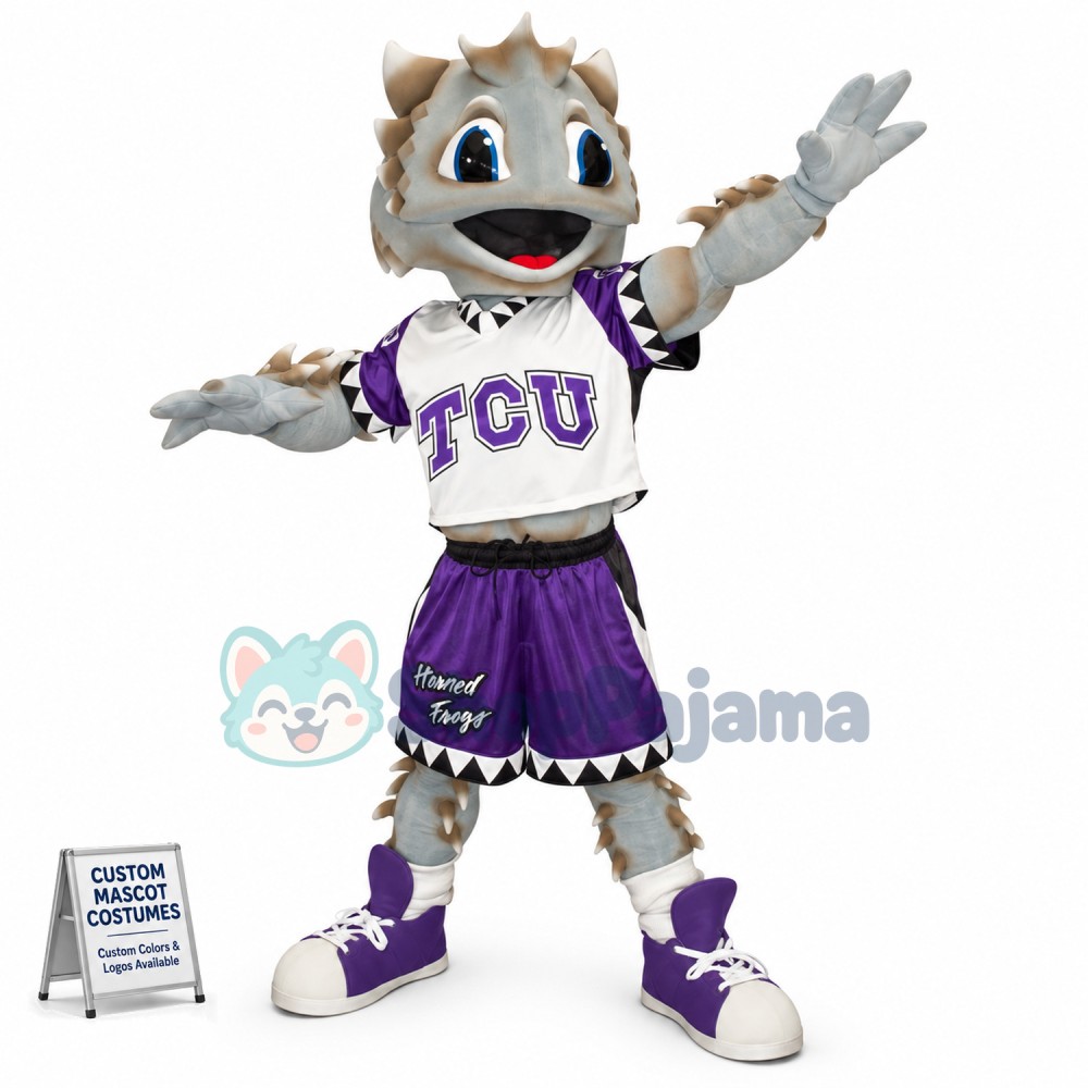 University Lively Sport Dragon Mascot Costume