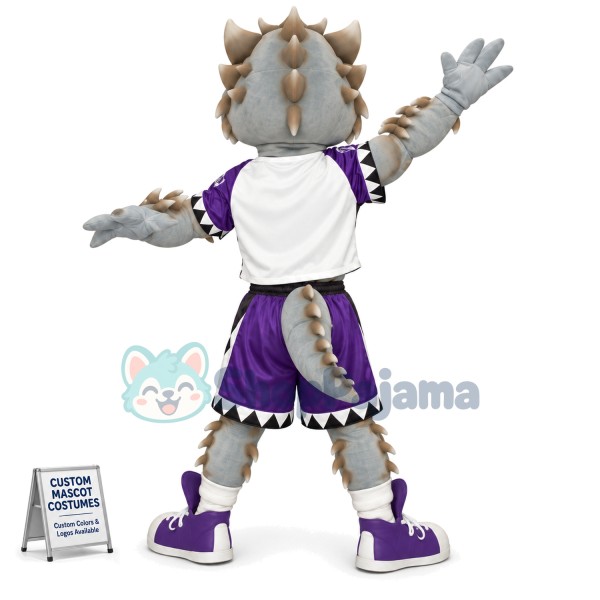 University Lively Sport Dragon Mascot Costume