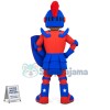 Bright Black Soldier of The Basketball Team Mascot Costume