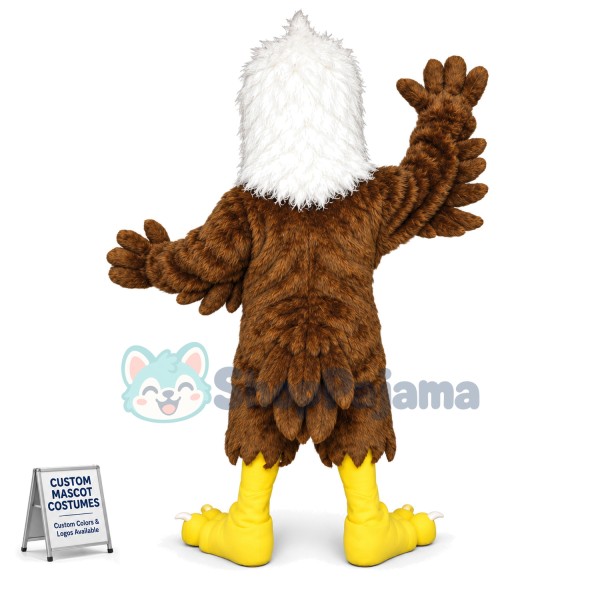 Tousled Little Eagle Mascot Adult Costume
