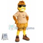 Blind Duck Wearing Sunglasses Mascot Costume