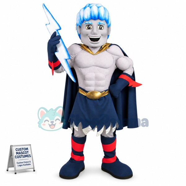 Thunder Man In Charge Of Lightning Mascot Costume