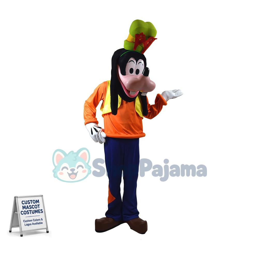 Pompous Goofy Dog Mascot Costume