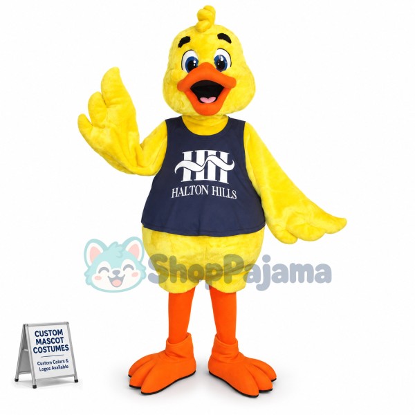 Adult Yellow Duck Mascot Customized Costume