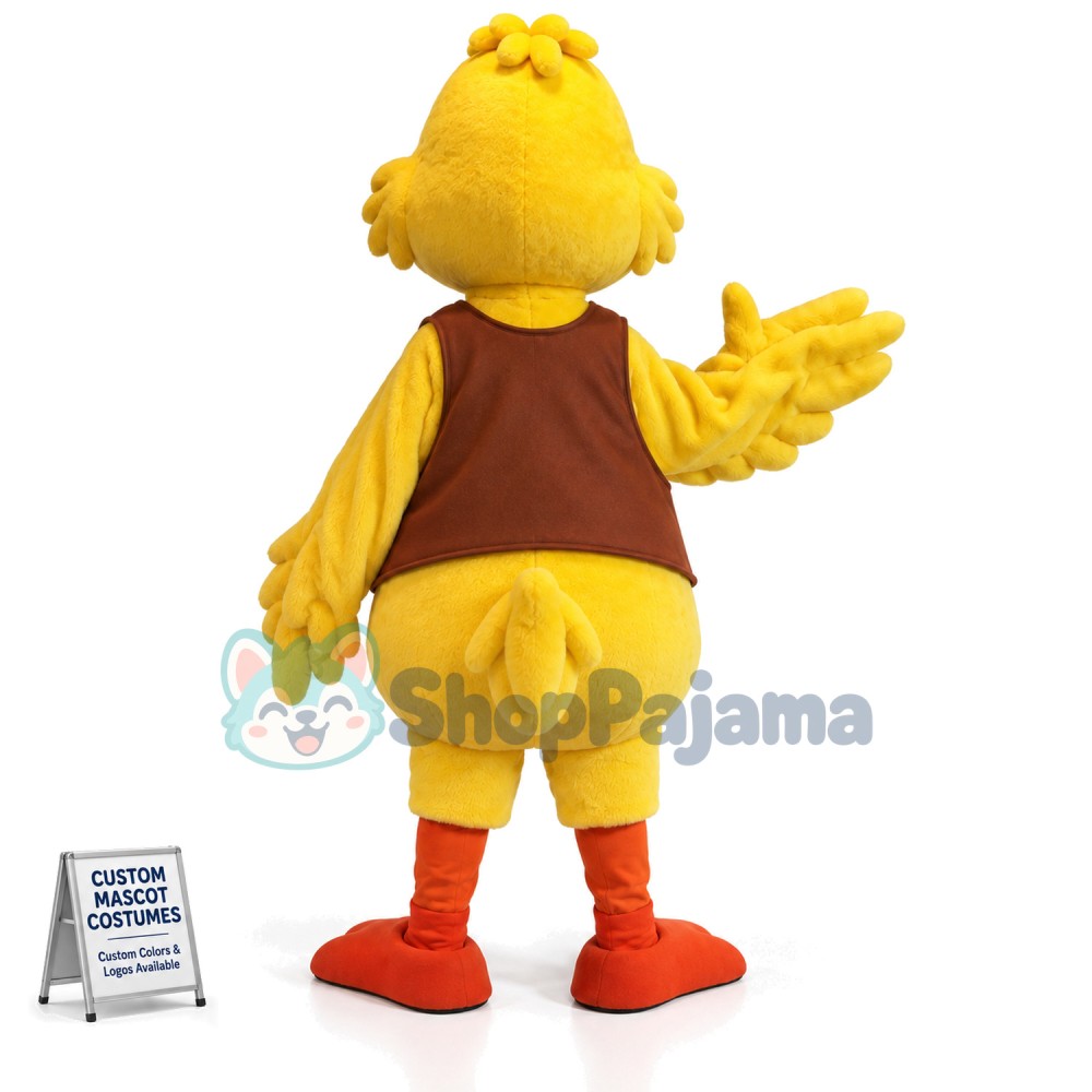 Surprised Community Duck Mascot Costume