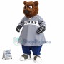 Arrogant Goalkeeper Bear Mascot Costume