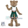 Cheerleader Leopard Mascot Costume of The University