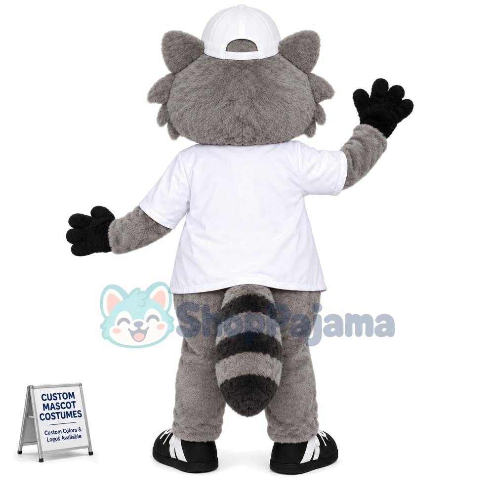 Academic Raccoon Mascot Costume For University