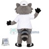 Academic Raccoon Mascot Costume For University