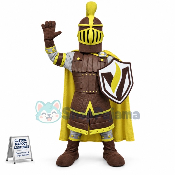 Deployed Defensive Brave Soldier Mascot Costume