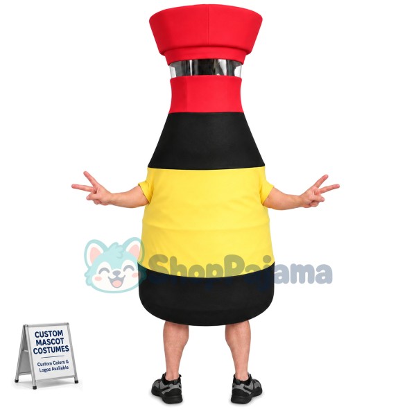 Bottle of Sushi Soy Sauce Mascot Costume