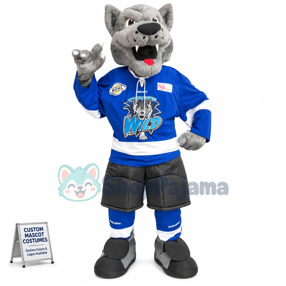 Wild Lead Wolf Mascot Costume For League
