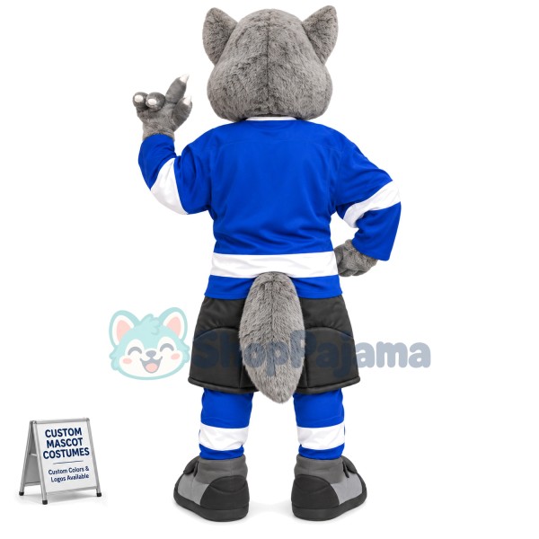 Wild Lead Wolf Mascot Costume For League
