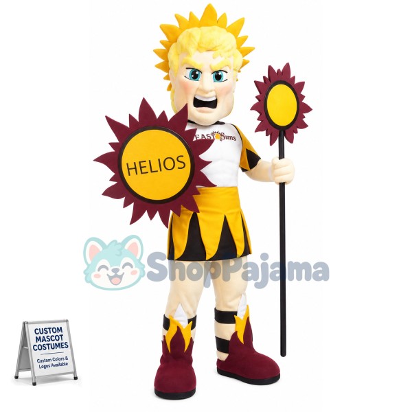 Blue Eyes Sun God Mascot Costume