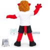The Majestic College Red Lion Mascot Costume