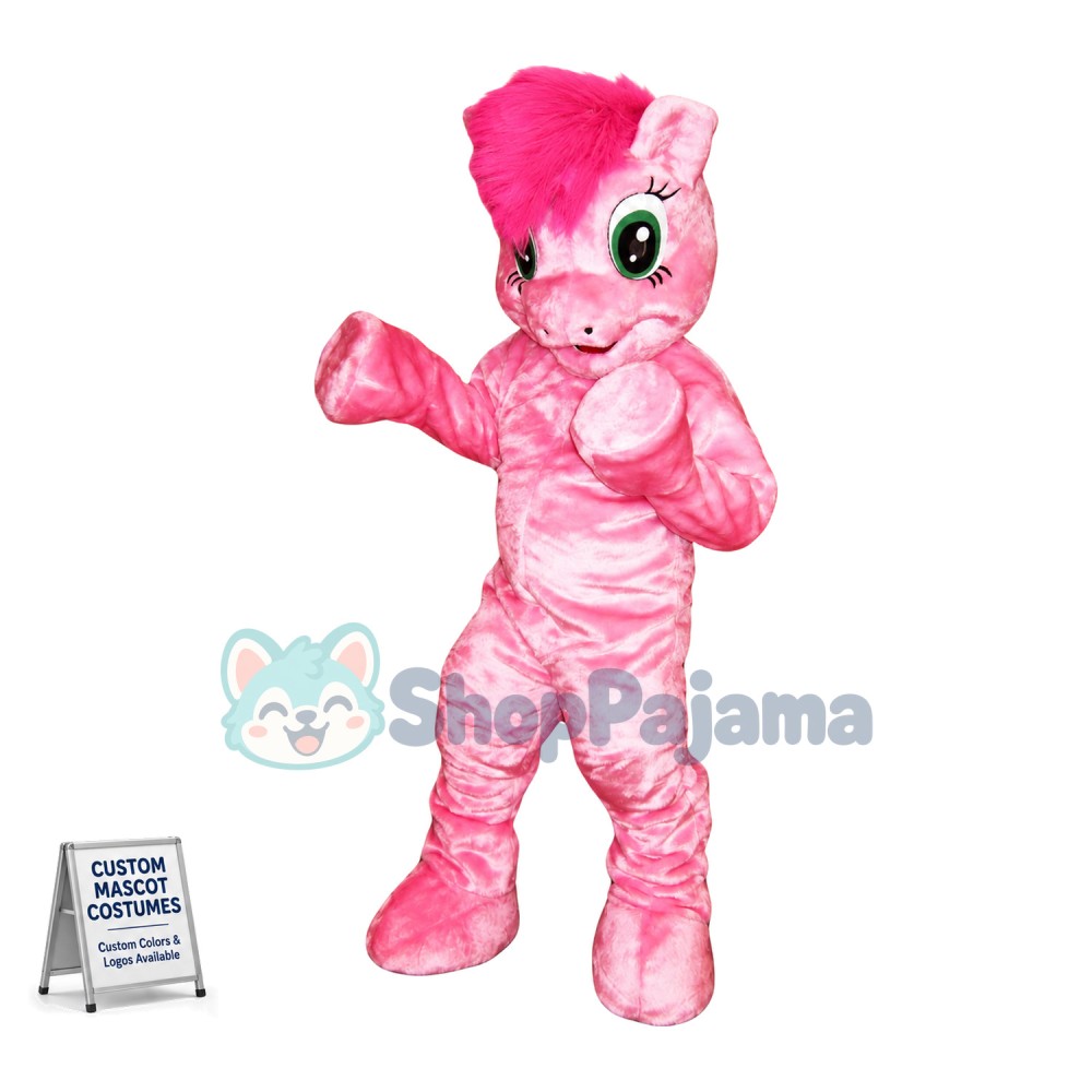Dreamlike Pretty Pink Pony Mascot Costume