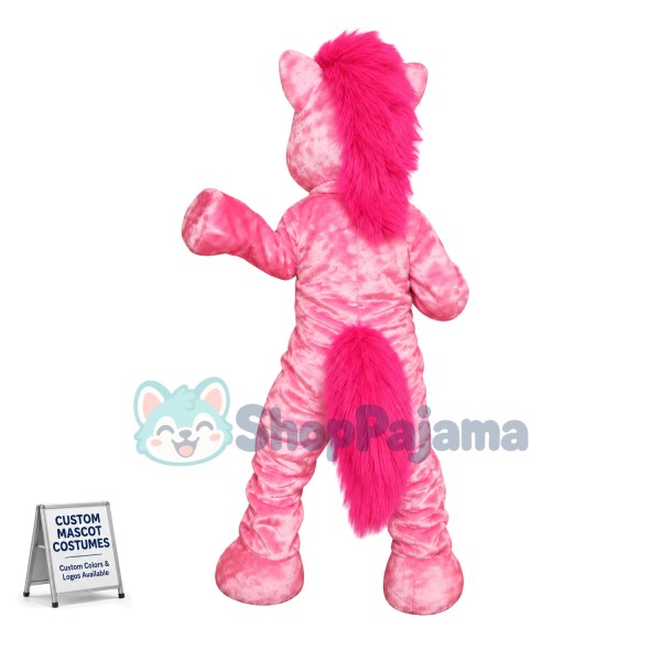 Dreamlike Pretty Pink Pony Mascot Costume