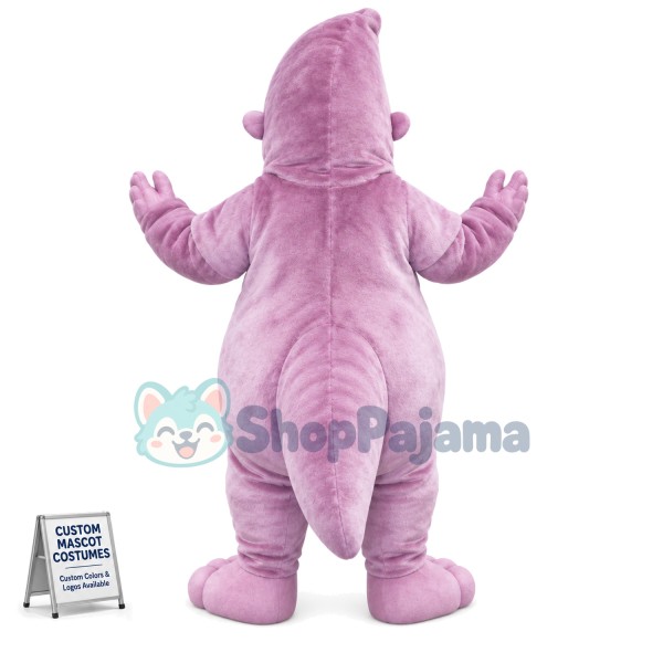 Pointed Head Light Purple Orangutan Mascot Costume