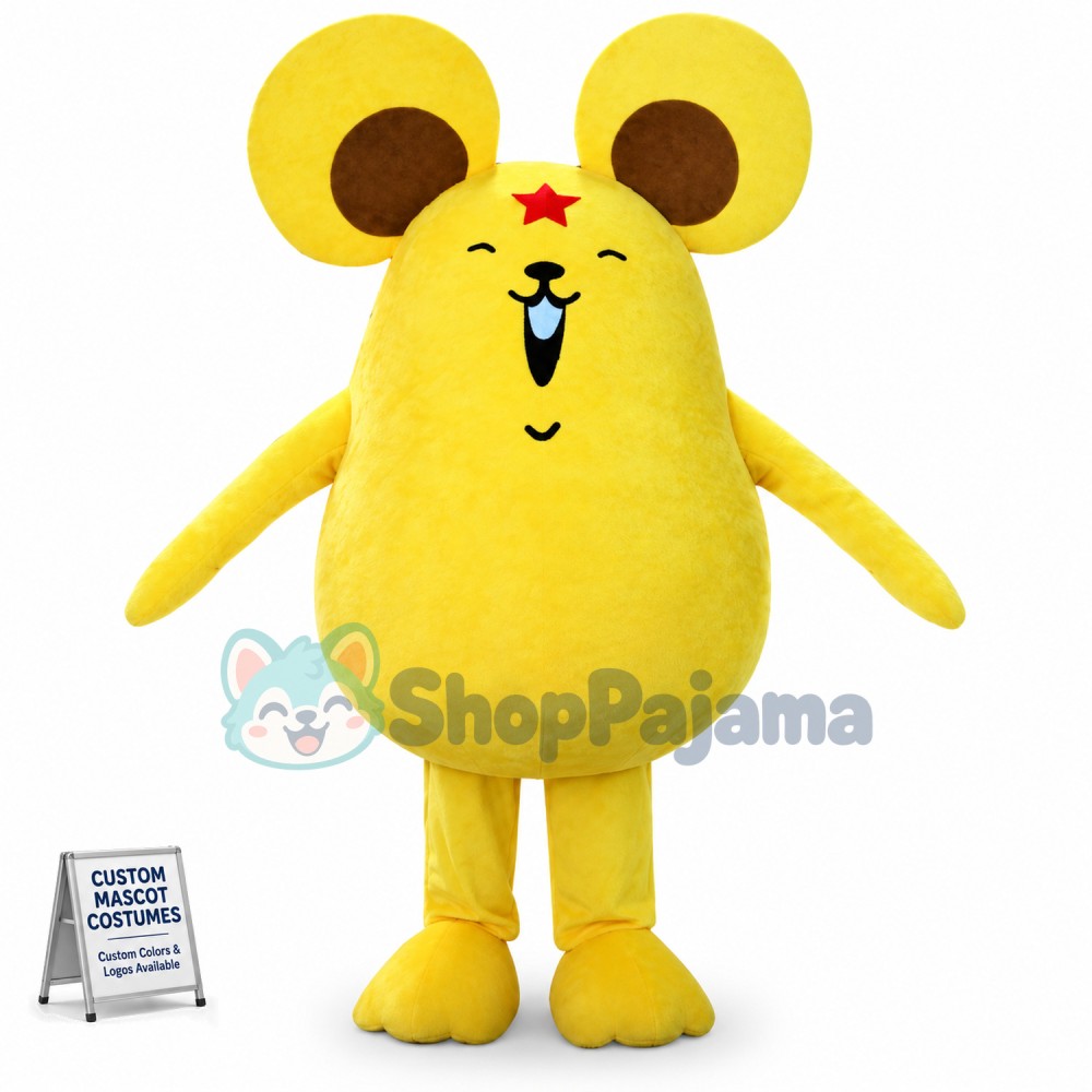 Pentagram Cartoon Gopher Mascot Costume
