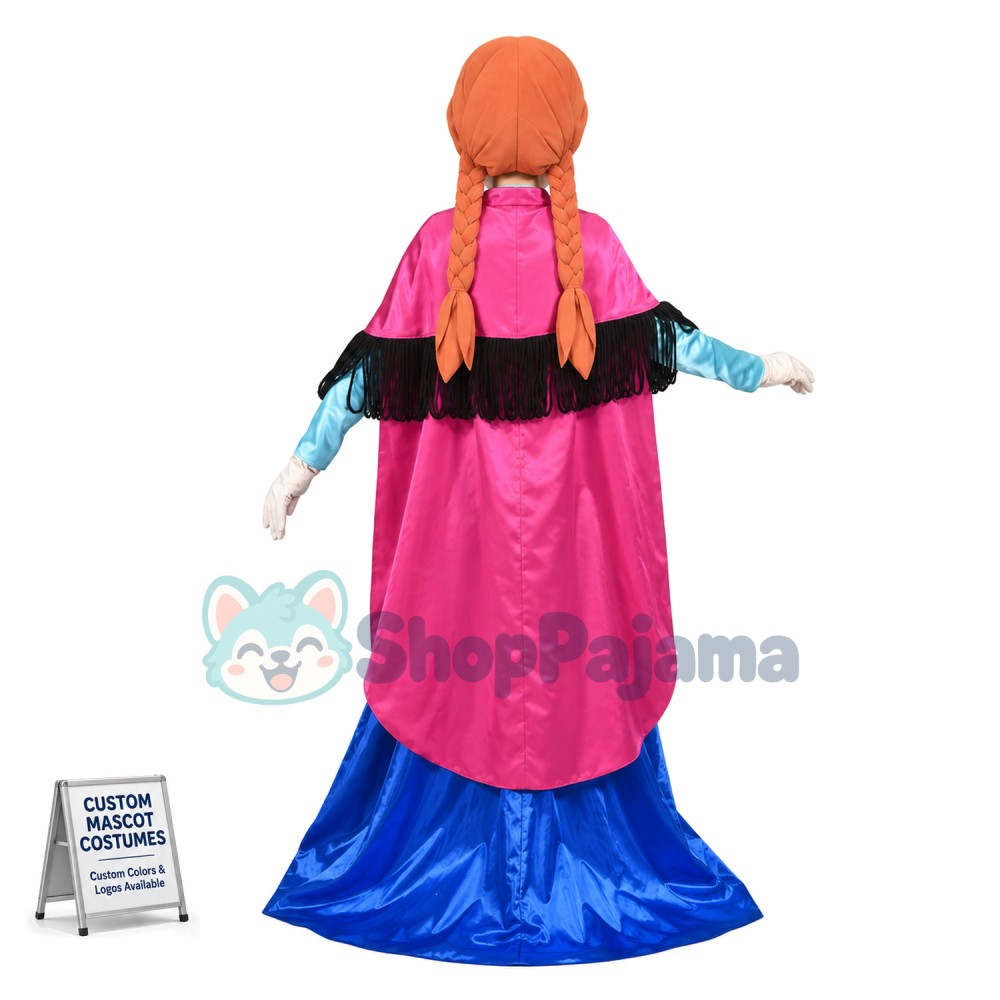 Bright Brave Little Princess Anna Mascot Costume