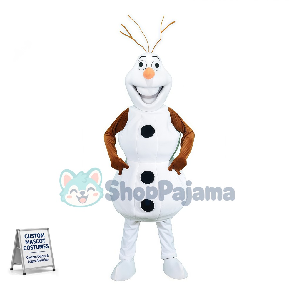 Passionate Snowman Olaf Mascot Costume