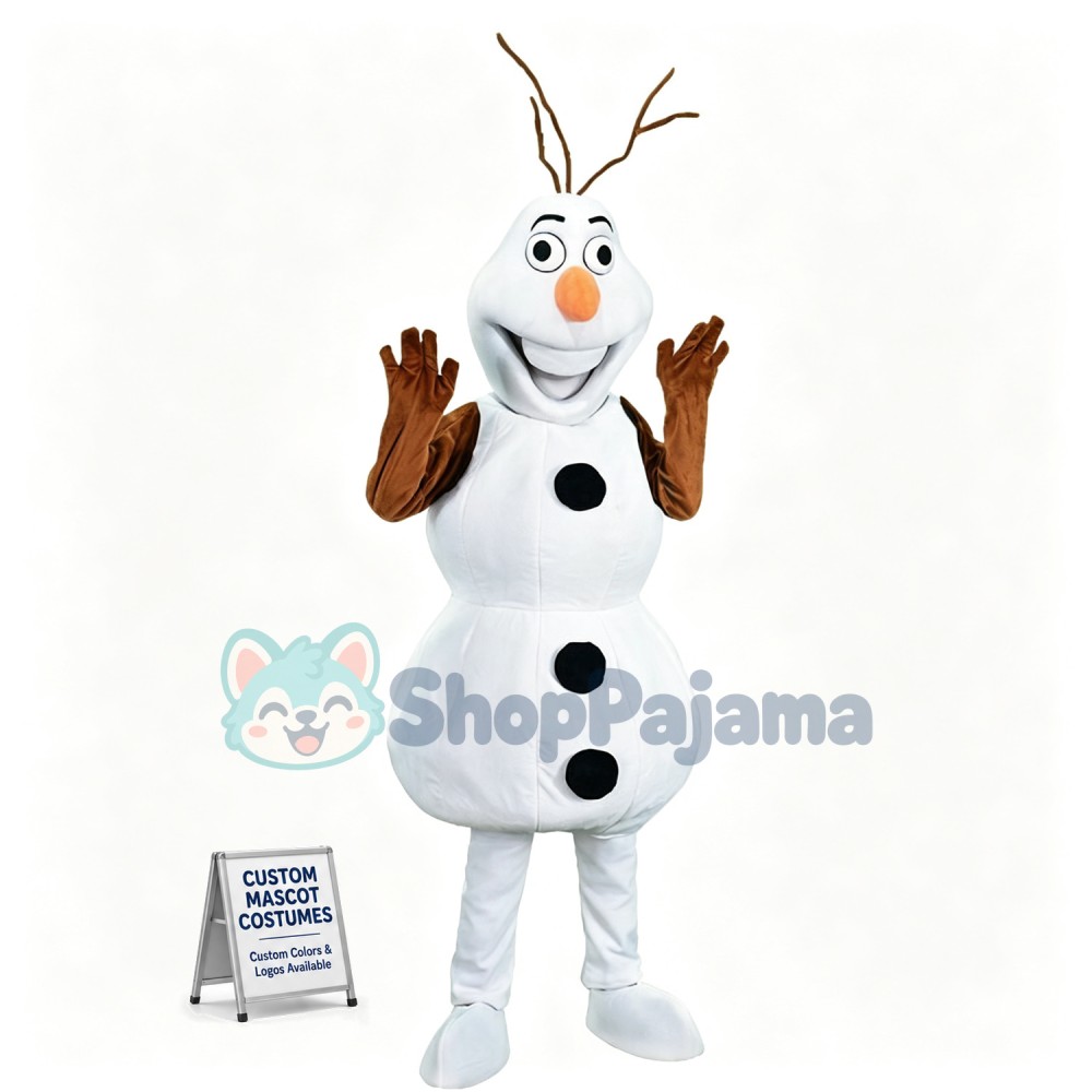 Passionate Snowman Olaf Mascot Costume