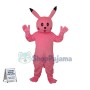 Likable Pink Pikachu Mascot Cartoon Costume