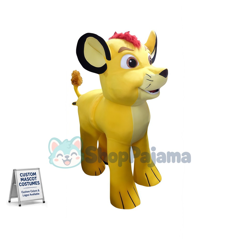 Growing Up Innocent Simba Cub Mascot Costume