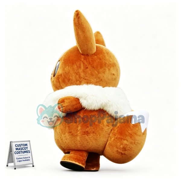 Eevee Pokemon Soft Cartoon Mascot Costume