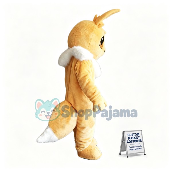 Cute Pokemon Eevee Mascot Costume for Adult