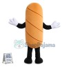 Stripped Sliced Ham Sausage Mascot Costume