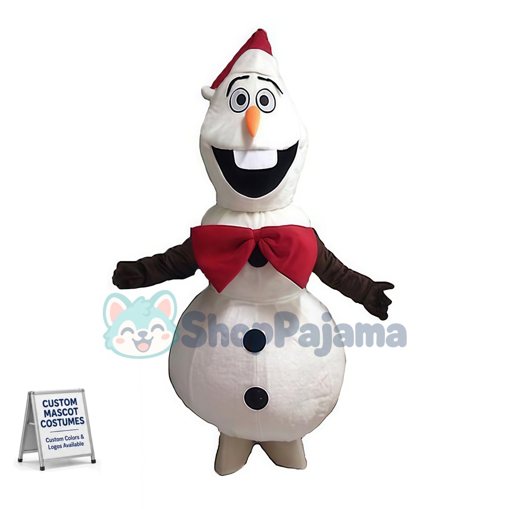 Christmas Snowman Olaf Mascot Costume