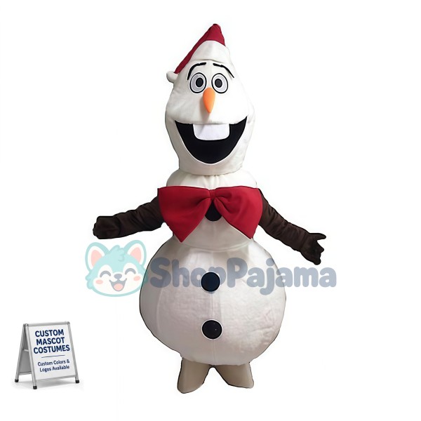 Christmas Snowman Olaf Mascot Costume