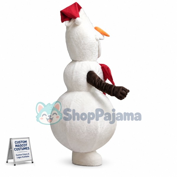 Christmas Snowman Olaf Mascot Costume