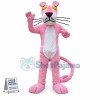 Pink Panther With Curled Tail Mascot Costume