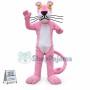 Pink Panther With Curled Tail Mascot Costume
