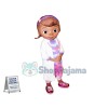 Black Girl Doctor Muffin Cartoon Mascot Costume